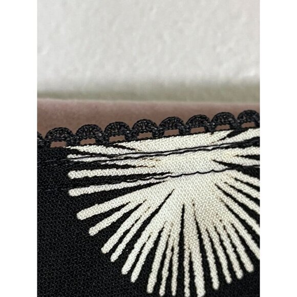 Retro Colorful Floral Skirt 12 Black Boho Western Hippie Indie 80s Folk Cowgirl - Picture 5 of 11